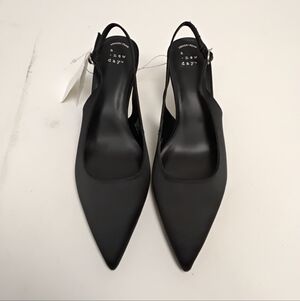 a new day Black Pointed Slingback Flats